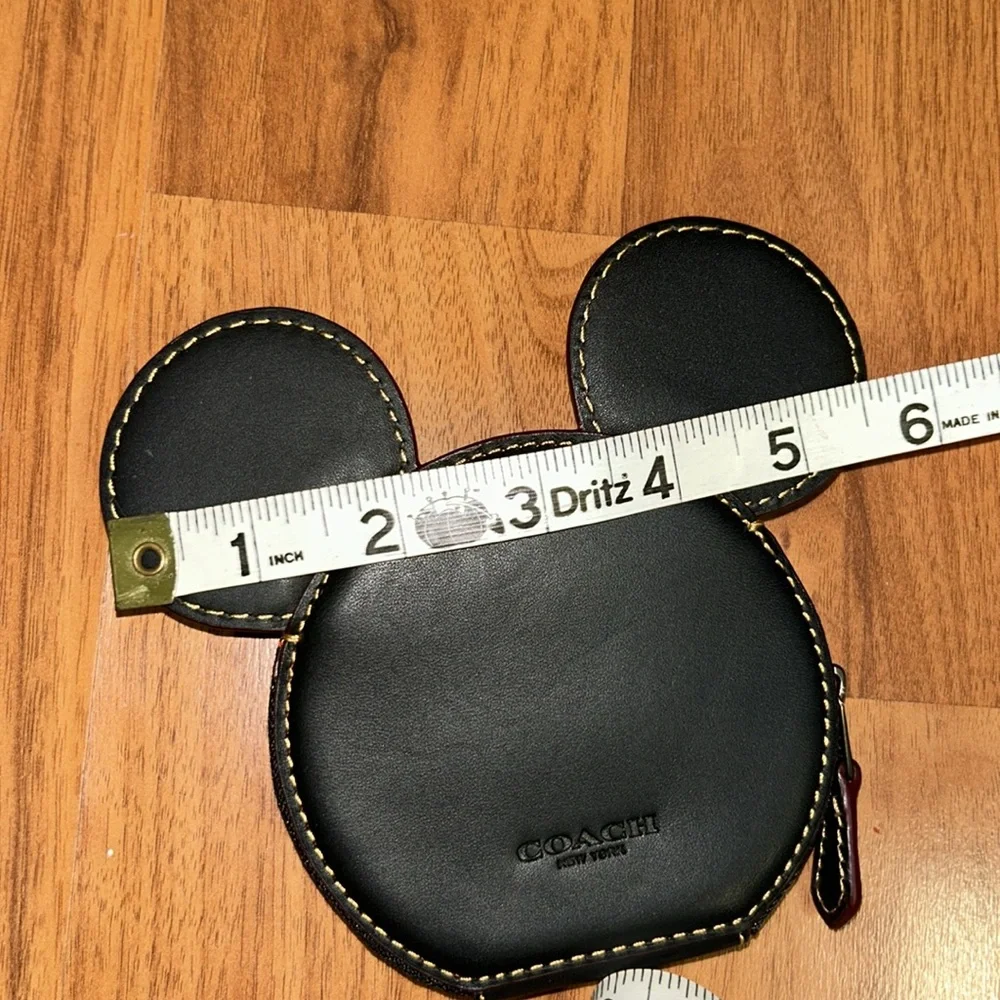 Authentic Coach Black Mickey Mouse Coin Purse